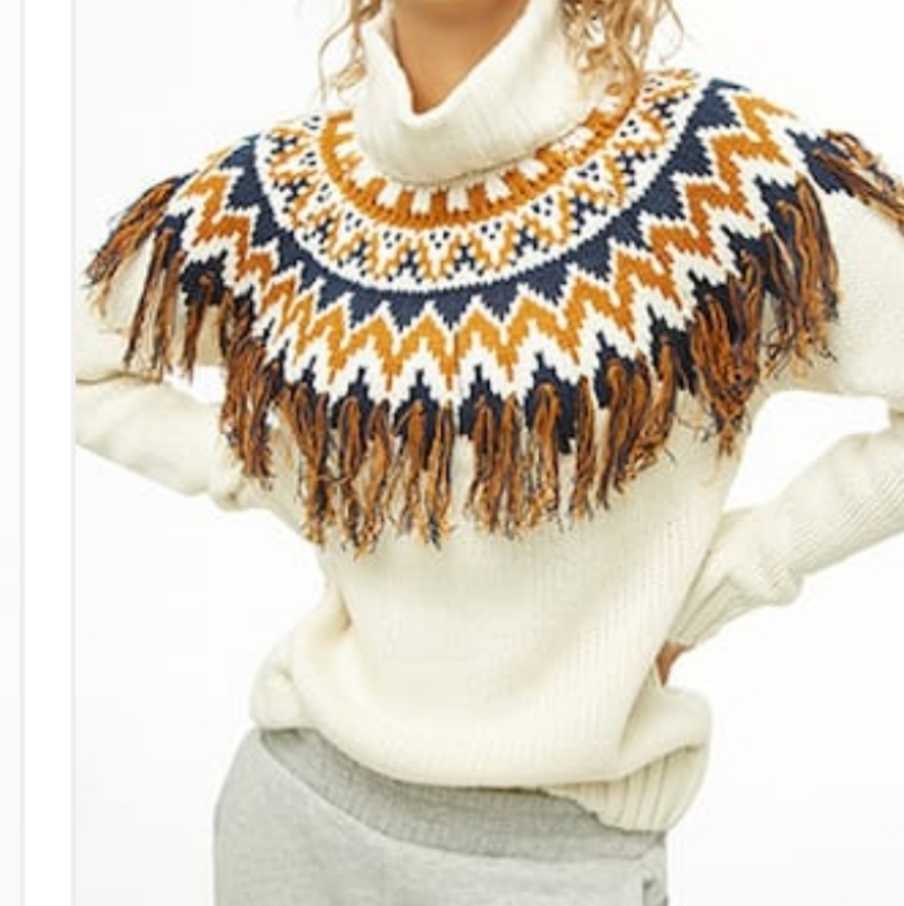 COPY - Tasseled Turtleneck Sweater